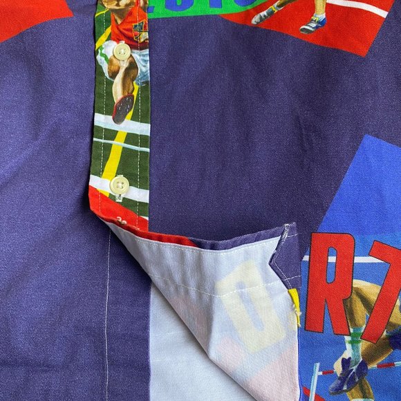 Polo Ralph Lauren Chariots of Fire Stadium Olympic Track Field Button Camp Shirt - Picture 4 of 6